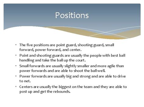 Basketball Position Chart 的图像结果