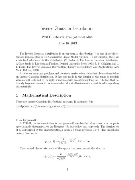 Inverse Gaussian Distribution Explained 的图像结果