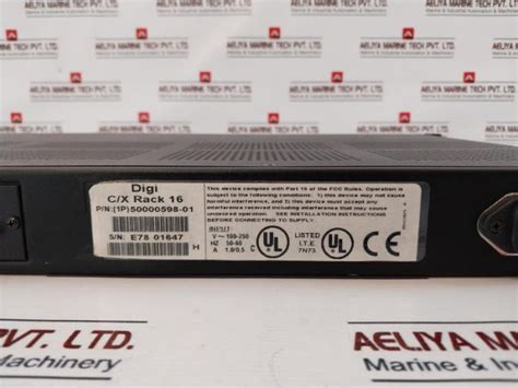 Digi 50000598-01 C/X Rack 16 100-250~V 50-60 Hz – Aeliya Marine