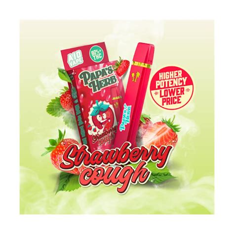 Strawberry Cough (1g) AIO Vape Cartridge - Papa's Herb