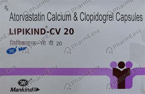 Lipikind Cv 20mg Strip Of 10 Capsules: Uses, Side Effects, Price ...