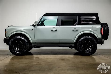 2022 Ford Bronco Outer Banks 5985 Miles Cactus Gray Convertible Twin ...