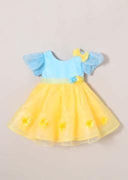 Shop Online Floral Applique Party Dress at ₹1055