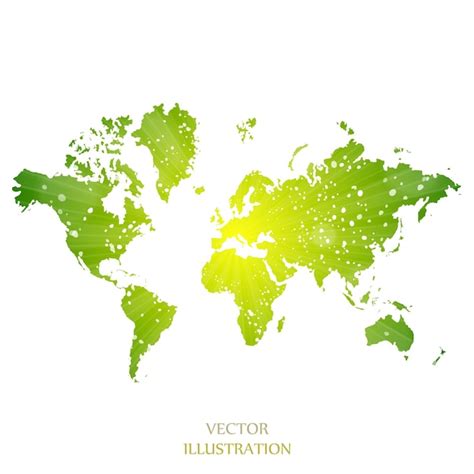 Carte du monde Carte politique du monde sur un fond coloré brillant ...