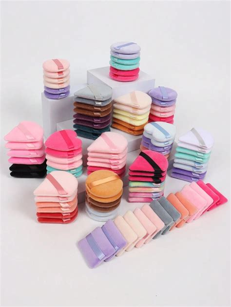 Dreieckige Samt Puderpuff 5/10/20/30/50/100 Stück, aus extraweichem ...