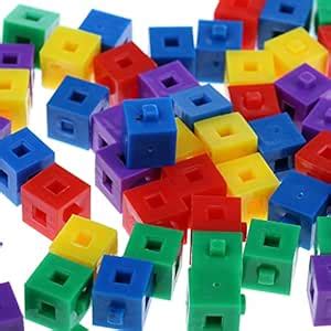 Enakshi 100x 1cm Blocks Building Kit Stacking Cube Puzzles for Kids ...