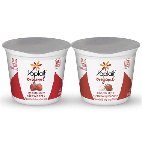 Yoplait® Original Yogurt Single Serve Variety Pack Strawberry Banana 4 oz