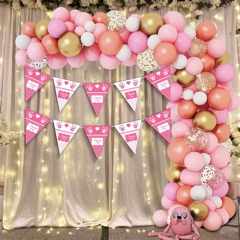Festiko® Naming Cermony Pink Decoration Combo (105 Pcs), Naming ...