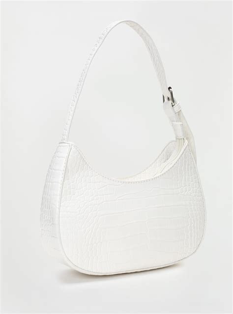 Buy Women Croc Embossed Half Moon Bag Online at just Rs. 599.0 ...