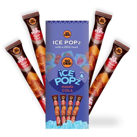 GO DESi Ice Popz, Masala Cola, Pack of 12 x 70 ml each, Fruit Ice ...