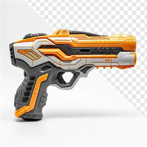Premium PSD | Futuristic nerf gel blaster pistol front view