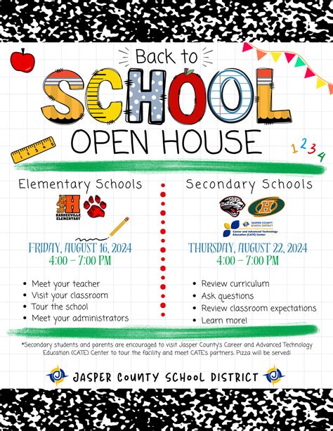 Join Us: JCSD Back to School Open House | Hardeeville Junior & Senior ...