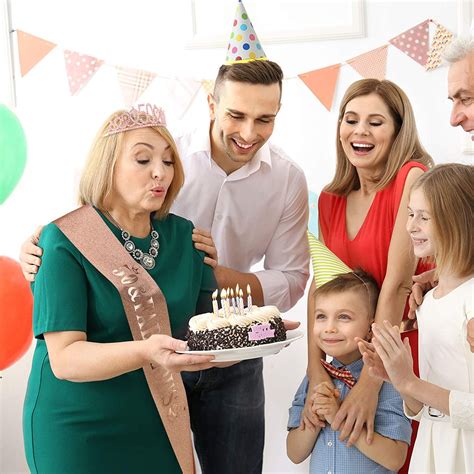 50th Birthday Sash and Tiara for Women, 50th Birthday Decorations Women ...