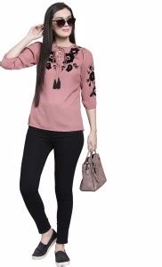 PLUSS Casual Bishop Sleeve Printed Women Pink Top - Buy PLUSS Casual ...