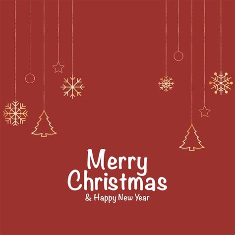 Red merry christmas snowflakes background | Premium Vector