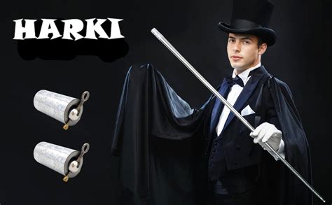 HARKI Magic Trick Stick Cane Metal Professional Prop