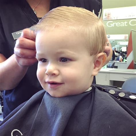 Jessica Quirk on Instagram: “Little boy got his first big haircut this ...