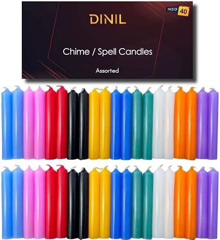Dinil Wax Unscented Candles (40) - 4" x 1/2" Premium Candle for Rituals ...