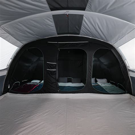 6-Person / 3-Room Camping Pole Tent, Arpenaz 6.3 F & B