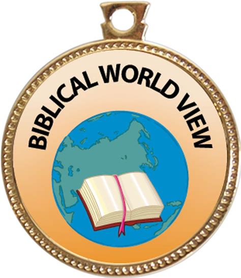 Buy Keepsake Awards Biblical World View Award, 1 inch Dia Gold Medal ...
