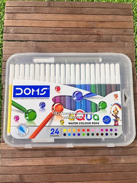 Doms Aqua water colour pens - 24 shades – KnowHowArtCraft