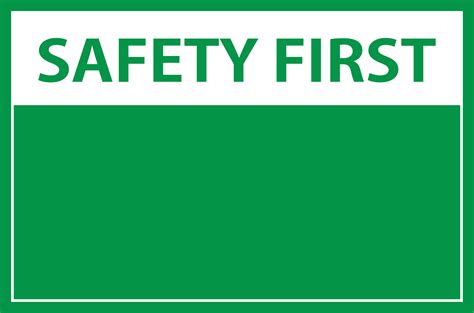 Safety First Sign 的图像结果
