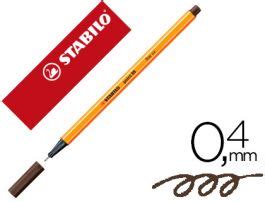 Rotulador stabilo punta de fib ra point 88 sombra punta fina 0,4mm