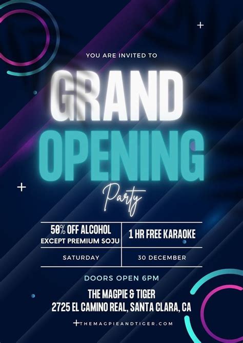 Grand Opening Party, 2725 El Camino Real, Santa Clara, CA 95051-3005 ...