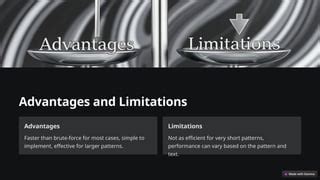 Image result for Horspool Pattern Matching