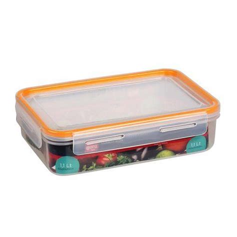 Bora Plastik Click Rectangular Storage Container, 1.1 L Price