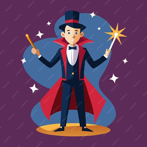 Magician Clip Art Vector Design Work | Premium AI-generated vector