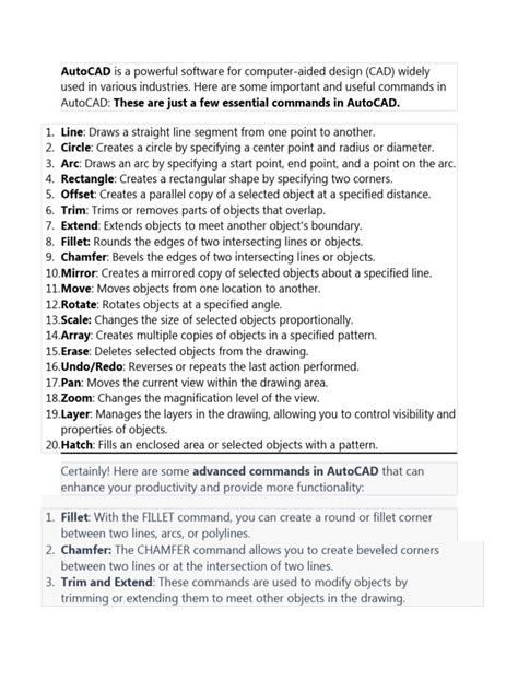 Type Commands in AutoCAD 的图像结果