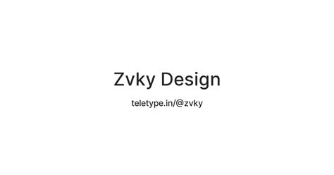 Zvky Design — Teletype