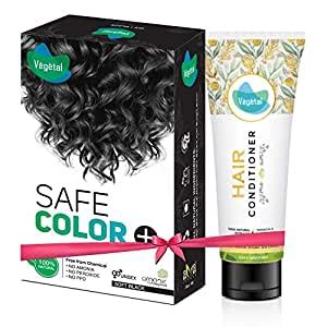 Buy Vegetal Safe Color & Conditioner Combo, Soft Black Online at Low ...