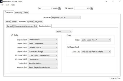 How to Use XV2 Save Editor 的图像结果