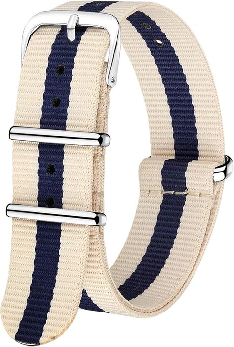 Buy NATO Strap 4/8 Packs 16mm 18mm 20mm 22mm 24mm Ballistic Nylon Watch ...