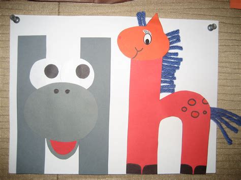"Hh" Letter of the week art project | Letter h crafts, Preschool crafts ...