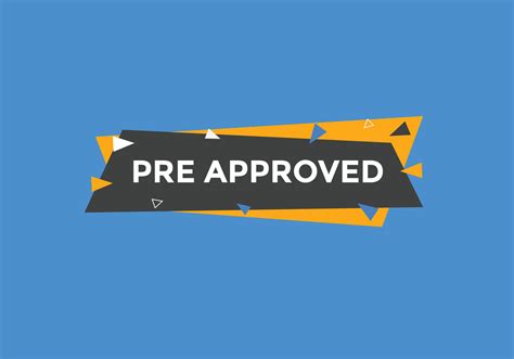 Image result for Pre-Approved Vector