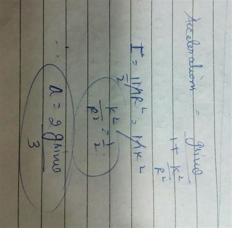 A uniform solid drum of radius R and mass M rolls without slipping down ...