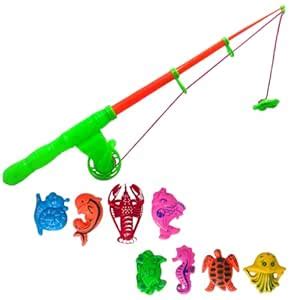 Buy Magnetic Fishing Toy for Kids, Fishing Rod with 8 Fishes, Fish ...