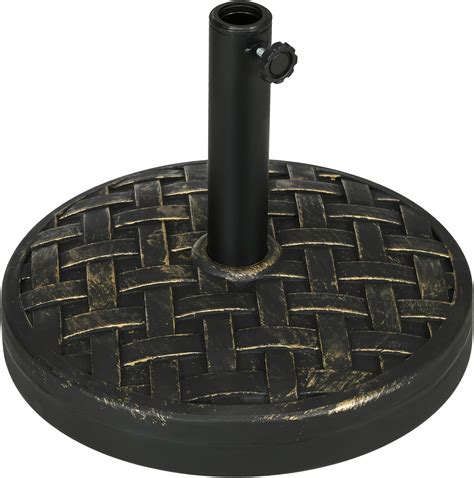 Amazon.com : Outsunny 18" Patio Umbrella Base, 40 lbs. Concrete Heavy ...