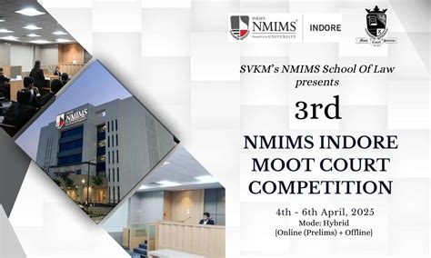 3rd NMIMS Indore Moot Court Competition 2025 [4th - 6th April 2025]