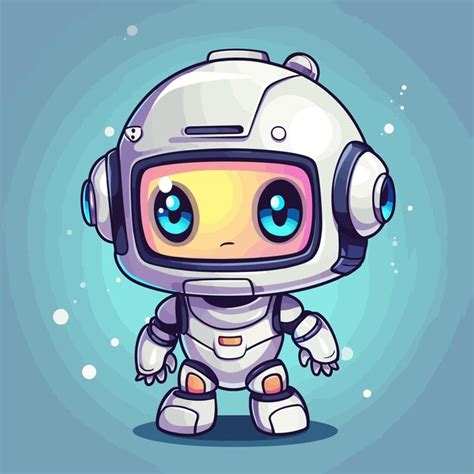 Cute little cube shape robot | Premium AI-generated vector