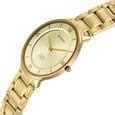 Buy Online Titan Edge Gleam Quartz Analog Champagne Dial Golden ...