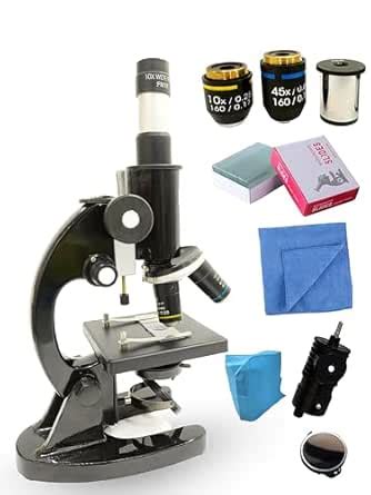 LABCARE EXPORT Black Compound Student Microscope With 10X & 45X ...