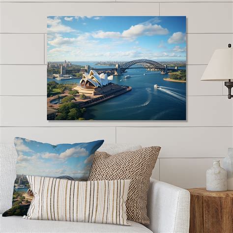 Latitude Run® Australia Sydney Icons I - Australia Print on Metal | Wayfair