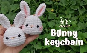 Image result for Crochet Bunny Keychain Pattern
