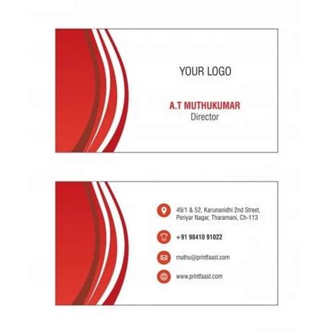 Visiting Card Printing Services - Color Visiting Card Printing Services ...