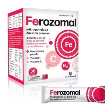 Ferozomal 30 kesica mikrogranula gvožđa - Online Apoteka Herba