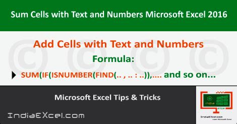 Image result for How to Sum Cell Array With Mix Text and Numbers
